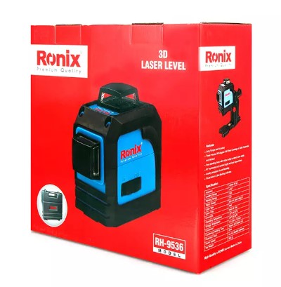 RONIX Laser Level RH-9536 H+2V(3D) Red Beam 360 15M